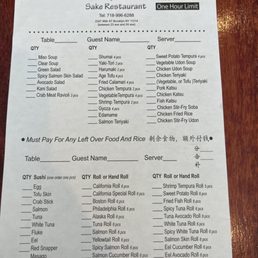 Lunch menu Lunch menu