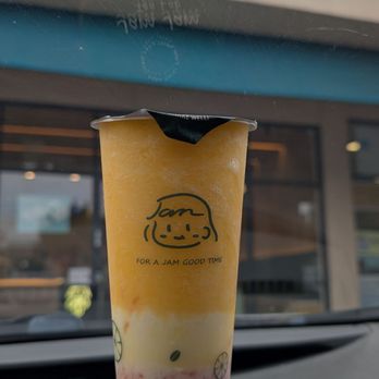 Jam Jam Tea Lab - Coconut Mango Pomelo - Bubble Tea Near Me - Irvine, California Jam Jam Tea Lab - Coconut Mango Pomelo - Bubble Tea Near Me - Irvine, California