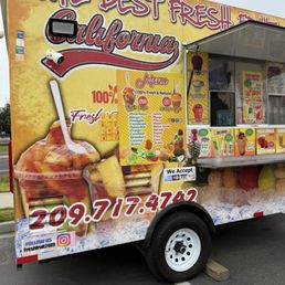 Outside Fruit Truck Outside Fruit Truck