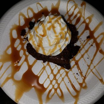 Midway Cafe - a chocolate dessert on a paper plate - Mexican Near Me - Gilmer, Texas