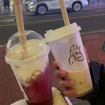 Heytea - grape cheese tea, (hot) highland barley milk tea - Bubble Tea Near Me - New York, New York Heytea - grape cheese tea, (hot) highland barley milk tea - Bubble Tea Near Me - New York, New York