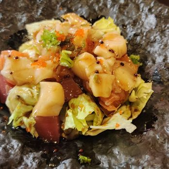 Mizu - This was unexpectedly awesome. Seafood salad. - Sushi Bars Near Me - Tulsa, Oklahoma Mizu - This was unexpectedly awesome. Seafood salad. - Sushi Bars Near Me - Tulsa, Oklahoma