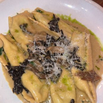 Milk Beach - ricotta & wild garlic agnolotti - Coffee Roasteries Near Me - London, XGL