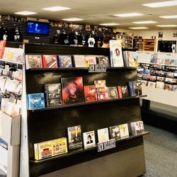 Rhino Records - Tapes, cd and other mixed items to the left