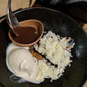 Zizzi - Salted caramel chocolate brownie - yum! - Italian Near Me - Victoria, LND Zizzi - Salted caramel chocolate brownie - yum! - Italian Near Me - Victoria, LND