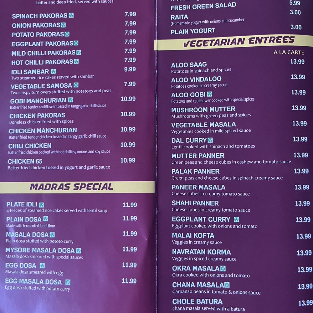 Menu Menu