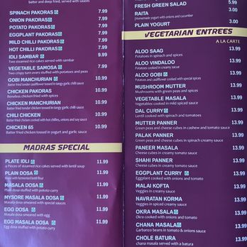 Kaveri Indian Cuisine - Menu - Indian Near Me - Lubbock, Texas