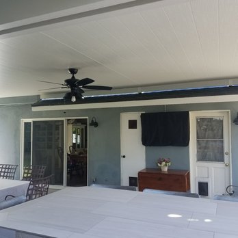 Patio Warehouse - Decided on just one ceiling fan wanted to keep things simple. - Patio Coverings Near Me - Orange, California