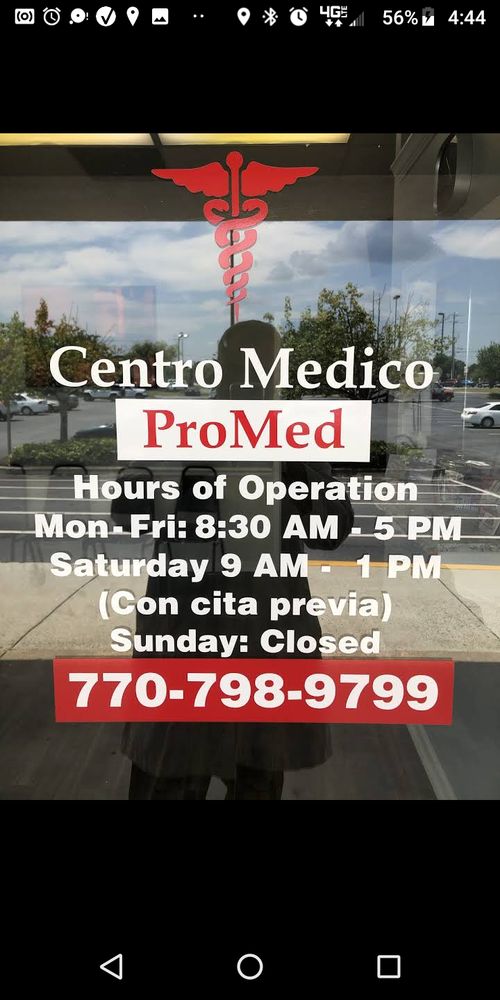 CENTRO MEDICO PROMED 1455 Pleasant Hill Rd, Lawrenceville, Urgent Care Phone