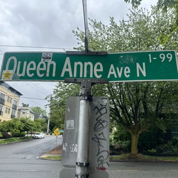 Bounty Kitchen - Queen Anne - Street sign - Salad Near Me - Seattle, Washington