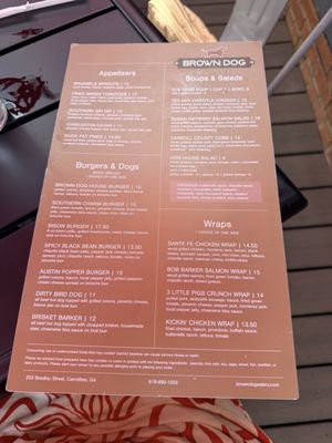 Menu photo 1 Brown Dog Eatery Carrollton, GA Menu photo 1 Brown Dog Eatery Carrollton, GA
