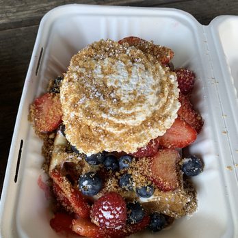 The Waffle Window - Cheesecake waffle with mixed berries - Breakfast & Brunch Near Me - Portland, Oregon