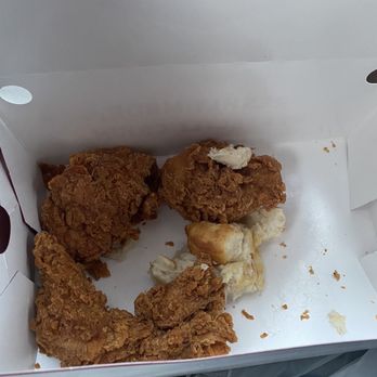 Got the 6 piece chicken tender box. Biscuit was ok