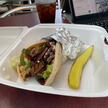 New York Corner Deli - Gyro sandwich and fruit salad. - Delis Near Me - Surf City, North Carolina