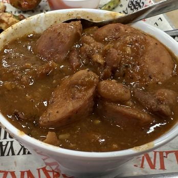 Franklin’s Backyard Bayou - Spicy red beans and rice. A meal in itself with all the sausage. - Seafood Near Me - Victoria, Texas Franklin’s Backyard Bayou - Spicy red beans and rice. A meal in itself with all the sausage. - Seafood Near Me - Victoria, Texas
