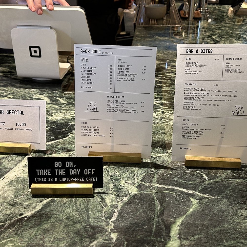 A-OK CAFE - Menu - Coffee & Tea Near Me - Toronto, Ontario
