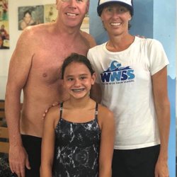 Water Wise Swim School - Jeff (owner) Jody (Coach) And student