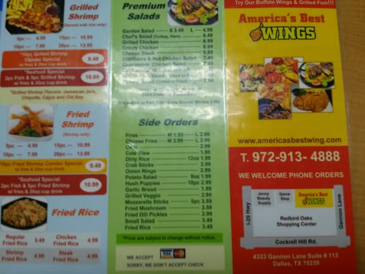 Menu photo 4 America's Best Wings Dallas, TX Menu photo 4 America's Best Wings Dallas, TX