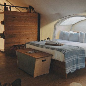 Under Canvas West Yellowstone - Inside Tent - Campgrounds Near Me - West Yellowstone, Montana