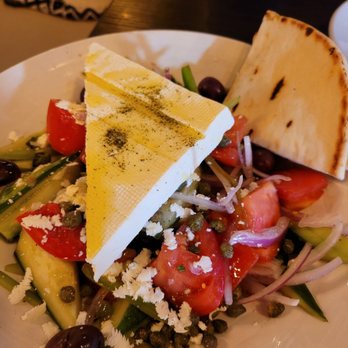 Olive Pit Grill - Brea - Salad Village Salad "Horiatiki". - Greek Near Me - Brea, California Olive Pit Grill - Brea - Salad Village Salad "Horiatiki". - Greek Near Me - Brea, California
