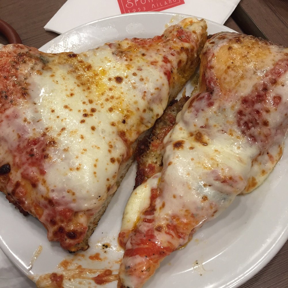 The big pizza. If you want a normal size don't include the small slice. The big pizza. If you want a normal size don't include the small slice.