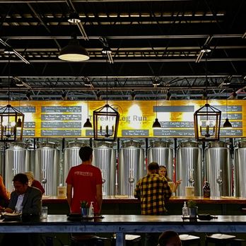 Three Leg Run - a group of people at a bar - Brewpubs Near Me - Chester, Virginia