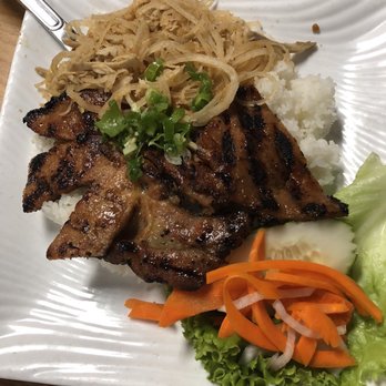 Vietnam House - Broken rice with pork chop and pork thread - Vietnamese Near Me - Seattle, Washington
