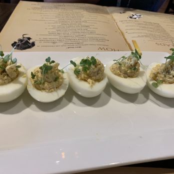 The Hound's Tale - Crab stuffed deviled eggs were good - New American Near Me - Williamsburg, Virginia