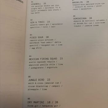 Death & Co - Menu - Cocktail Bars Near Me - Seattle, Washington Death & Co - Menu - Cocktail Bars Near Me - Seattle, Washington
