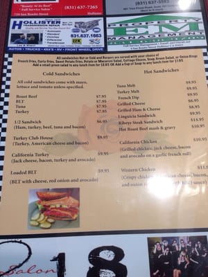 Menu photo 8 Country Rose Cafe Hollister, CA Menu photo 8 Country Rose Cafe Hollister, CA