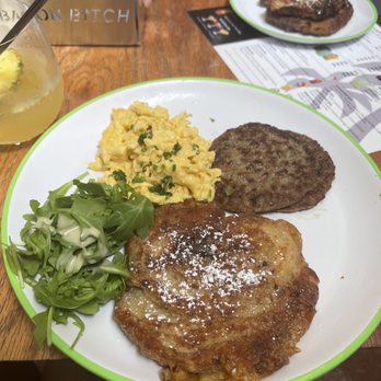 Bacon Bitch - Nutella French toast with turkey sausage and scrambled eggs - Sandwiches Near Me - Miami Beach, Florida