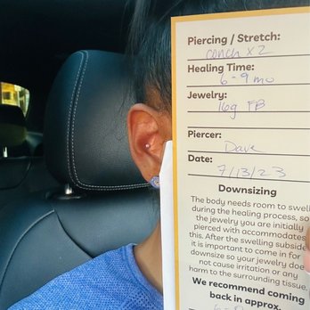 Laughing Buddha Body Piercing - Thank you Dave for my 2 conch piercings. - Piercing Near Me - Riverside, California Laughing Buddha Body Piercing - Thank you Dave for my 2 conch piercings. - Piercing Near Me - Riverside, California
