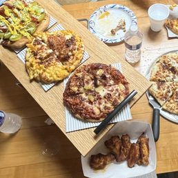 Pizza Flight, hot honey wings pizza skins Pizza Flight, hot honey wings pizza skins