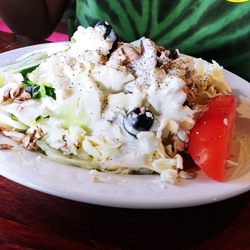 Niko's Pizzeria - Salad with blue cheese dressing