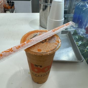 It’s Boba Time - Downtown Burbank - Thai Tea Smoothie w/ lychee jelly, boba, & Oreo pieces. - Bubble Tea Near Me - Burbank, California It’s Boba Time - Downtown Burbank - Thai Tea Smoothie w/ lychee jelly, boba, & Oreo pieces. - Bubble Tea Near Me - Burbank, California