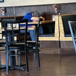 Soulshine Pizza - Help sleeping and resting feet up on chair