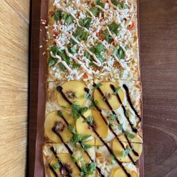 Jules Thin Crust - Top - Street Corn Bottom - Local Peach  Medium pie