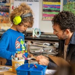 Lower school art faculty help young artists develop foundational skills that support their creative personal expression.