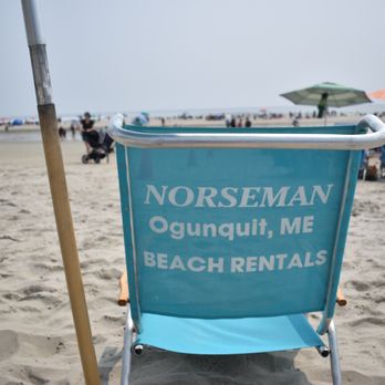 Norseman Beach Store - a chair and umbrella on the beach - Ice Cream & Frozen Yogurt Near Me - Ogunquit, Maine