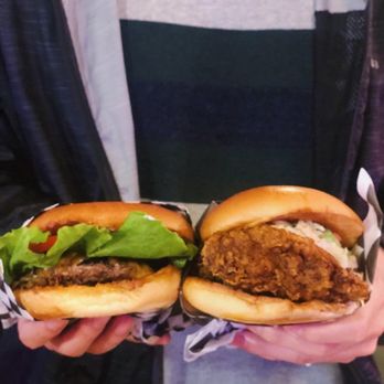 Me So Hungry Too - The Count (L), Hot Chicken (R) from Love Burn  IG: noms.with.e - Burgers Near Me - South San Francisco, California