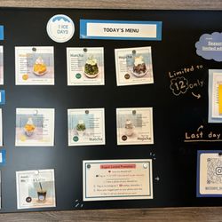 Ice Days - Kakigōri available mini cup ($9-$11) or bowl ($12-$14)