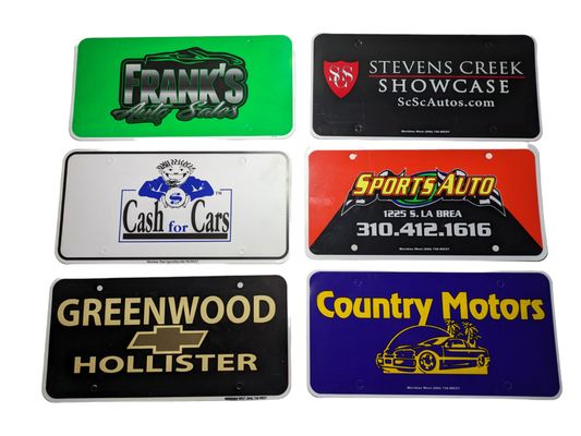 ROS Decals, Custom Plates & Inserts - How it works: 

We ask that you send us an email containing 2 things:

1. A vector file (SVG, AI, EPS, or PDF) is attached to the email.

2. Your desired quantity.

*All custom orders will be proofed for approval before production. 

*There is a $50 charge for non-vector image files (JPEG, PNG, ETC.)

We take pride in our customs department, which has provided clear and prominent ROS Decals, License Plate Frames, License Plate Display Inserts, etc. for over 30 years!