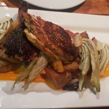 Oenotri - Pollo All' Mattone. Hen with artichokes and fingerling potatoes. It was good. - Italian Near Me - Napa, California