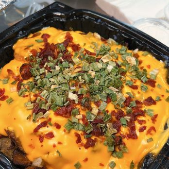 Big Sharks Fish & Chicken - Baked Loaded Potato - Seafood Near Me - Milwaukee, Wisconsin