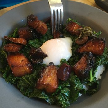 Over Easy - AMAZING pork belly by Chef Nik. And yes, all my kids have to pretend to stab the food when I'm taking a photo. - Breakfast & Brunch Near Me - Kailua, Hawaii Over Easy - AMAZING pork belly by Chef Nik. And yes, all my kids have to pretend to stab the food when I'm taking a photo. - Breakfast & Brunch Near Me - Kailua, Hawaii