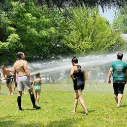 Umoja Park - Umoja Park -- July 4 fire hose fight (2024)