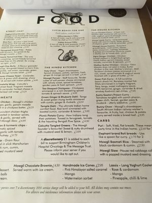 Menu photo 1 Mowgli Birmingham, XWM