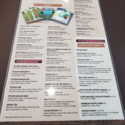 Menu photo 1 Caribe lounge Las Vegas, NV Menu photo 1 Caribe lounge Las Vegas, NV
