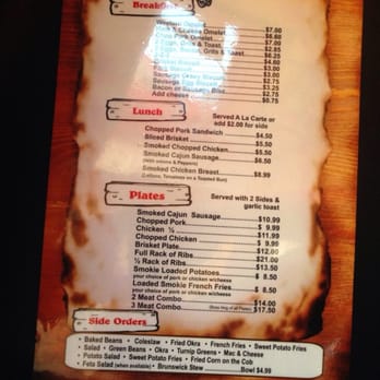 Back Porch BBQ Concession Trailer & Food Boat - the menu for the restaurant - Barbeque Near Me