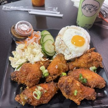 Baguette & Phorria - Fish sauce wings with rice - Coffee & Tea Near Me - Philadelphia, Pennsylvania
